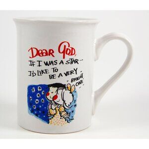 Mulberry Home Dear God Kids Coffee Mug "If I Was A Star..." 9 oz 001